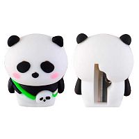 Точилка 1отв. deVENTE "Panda" 8031313 пластик.,с покрытием Soft Touch 28*29*34мм