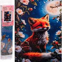 Мозаика алмазная DIAMOND "Лисёнок" 30*40см,полн.выкл.,в рулоне 684-0989