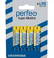 Батарейка Perfeo LR06 4BL Super Alkaline