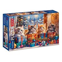 Пазлы 1000 ХАТ А2 Premium "Котята с подарками" 35212