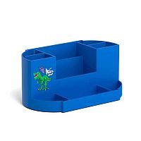 Подставка д/пиш.принадл. EK "Victoria. Dino Planet" 57992 синяя