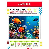 Фотобумага deVENTE А4  90г/м2 глянцевая односторонняя 100л. (2042419)