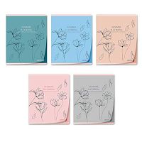 Тетрадь 48л. (клетка) SVETOCH пластик.обл. "Хрупкие цветы" Т65 (01108)