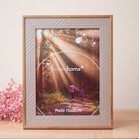Фоторамка 15*20см "Амстердам" тёмно-серая,пластик 640-1176