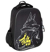 Ранец КОКОС First "Wolf" 250001 жёстк.,эргоном.спинка,полиэстер,39*29*16см,брелок