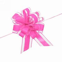 Бант д/оформления подарка "Изыск" 144-0146 розовый,5см,d-17см