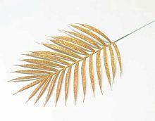 Ветка-лист пальмы мерцающий золото ФРФ 4.605 (1010237)