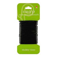 Шнур декор. АЛЬТ Hobby Time 4м 2-154/03 вощёный,чёрный,1,5мм