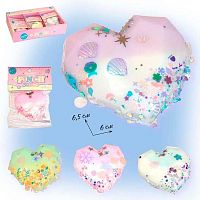 Антистресс-мялка-липуля "Кристальное сердце" 6,5*6см Р2568-13 Ки763