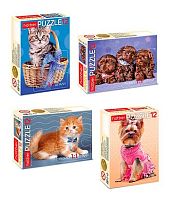 Пазлы   12 ХАТ А5 MAXI "Милашки" асс.