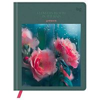 Дневник 1-11кл. BG тв.обл. "Цветы под дождем" 64463 кож.зам.(балакрон),печать,ляссе