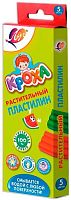 Пластилин  5цв., 64гр. ЛУЧ "Кроха" 25С 1557-08 растительный, со стеком