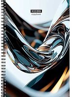 Тетрадь 96л. (клетка) А4 Проф-Пресс Profit спираль "Жидкий металл" 96-8929 цв.мел.обл.