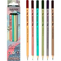 Карандаш ч/гр. deVENTE "Маранди" 5030313 HB трехгр.,асс.