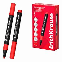Маркер перм. EK P-170 light 63565 красный,пулев.,2,5мм