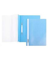 Скоросшиватель пластиковый А4 ХАТ прозр.верх.лист, 140/180мкм 00110 голубой