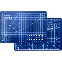 Коврик д/резки ATTOMEX А5 4200408 непрорезаемый,толщ.2мм,двухстор.,трехсл.,синий