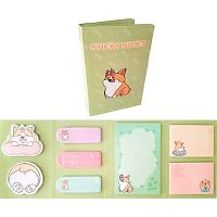 Набор самокл. этикеток-закладок deVENTE "Corgi" 20*56мм,40*56мм,56*90мм,8*20л. 2010128