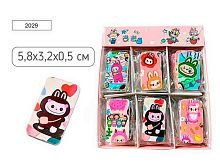 Ластик MAZARI "Зубастик" 2029 термопласт.резина,фигурн.,5.8*3.2*0.5см,асс.