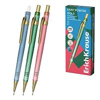 Карандаш авт. 0,5мм EK "Paint Pointer Gold" 62780 НВ,с ласт.