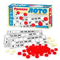 Игра настольная РС "Лото русское" с пластик.фишками 02006