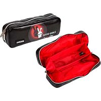 Пенал-косметичка deVENTE 210*90*50 "Зайка" 7020530 (60предм.) т.-серый,прямоуг.,кож.зам.,3отд.