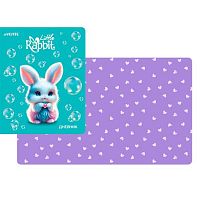Дневник 1-11кл. deVENTE тв.обл. "Little Rabbit" 2020628 кож.зам.,поролон,бел.бум.