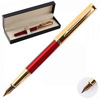 Ручка подар. перьевая Fiorenzo 203539/2/F заправ.мех.,корп.красн.,пластик.футл.