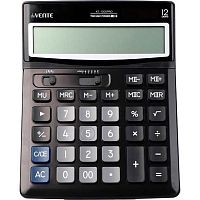 Калькулятор наст. 12разр. deVENTE KT-1200PRO 4031541 чёрный,188*147*30мм