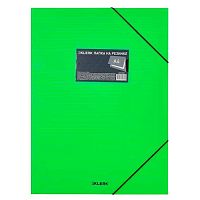 Папка на резинке А4 КЛЕРК "Neon" 241333 0,40мм зелёная