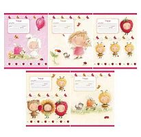 Тетрадь 18л. (линейка) ПЗБФ "Девочка-цветочек" 019277 асс.