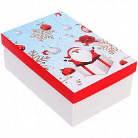 Коробка подар. НГ "Весёлый праздник" 21*14*8см 214-481