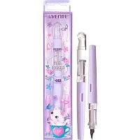 Ручка перьевая deVENTE "Сat paw" 5100000 перо тонкое F (Fine),с 2-мя баллон.,0,8мл,син.,сирен.корп.