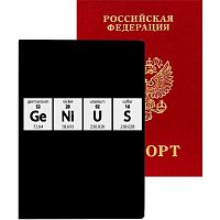 Обложка д/паспорта deVENTE "Genius" 1030103 кож.зам.soft touch,5отд.д/визиток