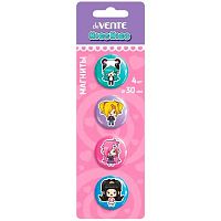 Набор магнитов д/доски deVENTE  4шт. 30мм "NicoNico:-)" 6021304 карт.блист.