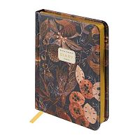 Ежедневник н/д А6 120л. BV кож.зам. "Flora. Букет осени" 3-745/08 зол.срез,беж.бум.,линейка