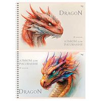 Альбом для рис.48л. BG спираль "Дракон" 08654 асс.
