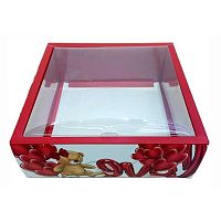 Коробка подар. КОКОС "Мишка" 242573 (30*30*7см)