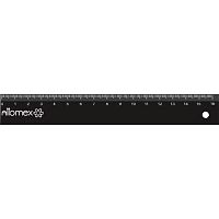 Линейка 16см ATTOMEX 5091300 черн.