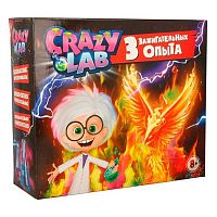 Набор д/опытов Волшебный мир "Огненные опыты 3 в 1" модели Crazy Lab EX240T