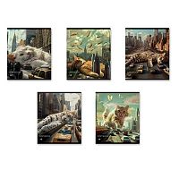 Тетрадь 48л. (клетка) EK "Big City Cats" 63317 глянц.лам.,асс.