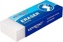 Ластик KEYROAD "Dust Free" KR971717 прямоуг.,PVC,белый,60*20*10мм,карт.футл.